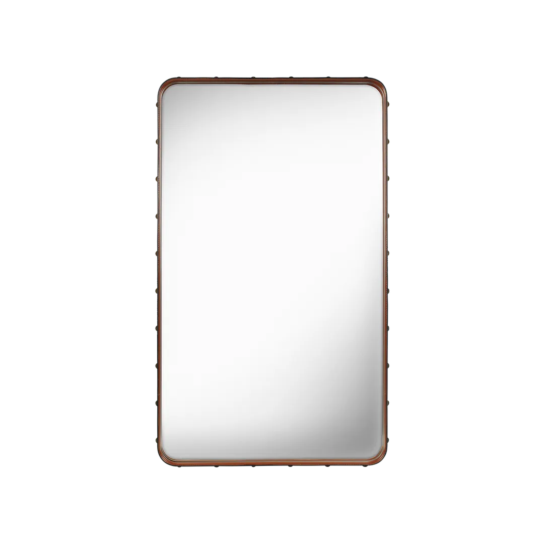 Oglindă Adnet Rectangular - Tan Leather