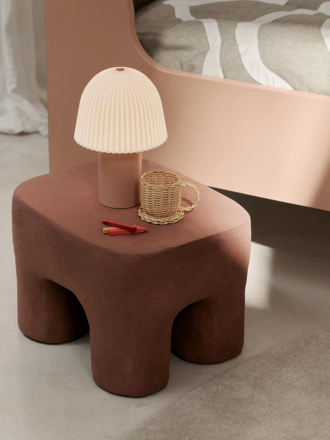 Lampa portabila Frill - rose/white