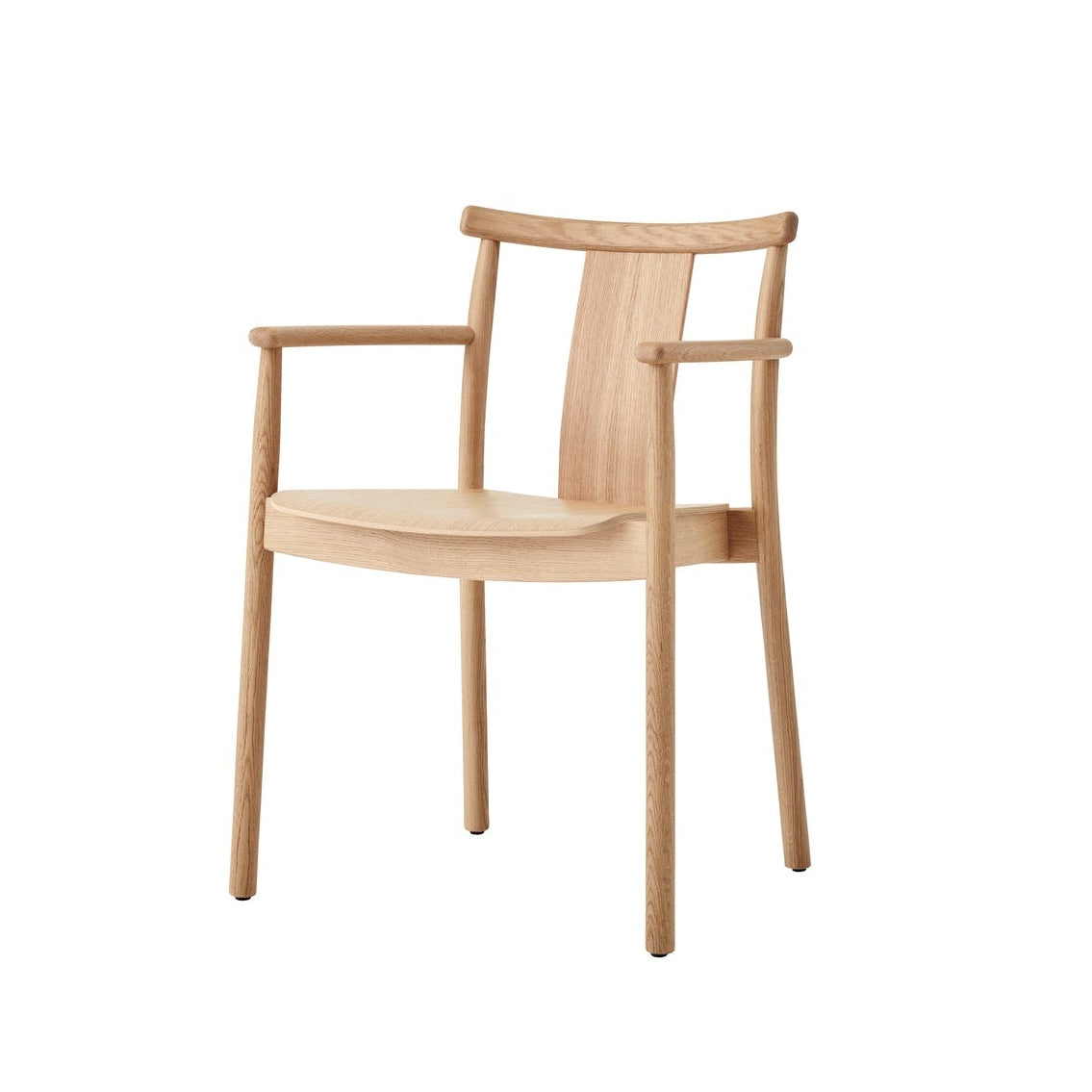 Merkur Dining Chair w/Armrests - Natural Oak