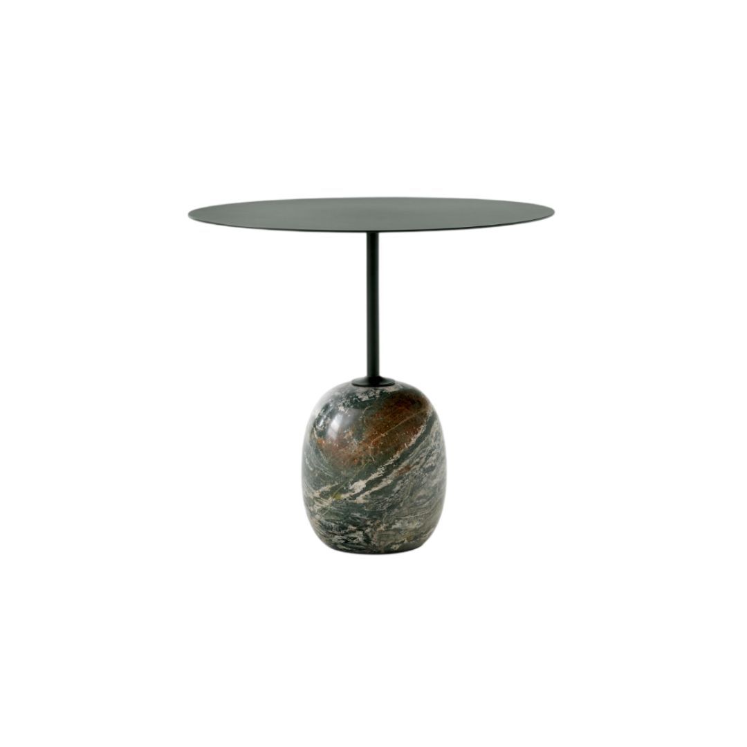 Măsuță Lato LN9 Ovala - Deep Green & Verde Alpi Marble
