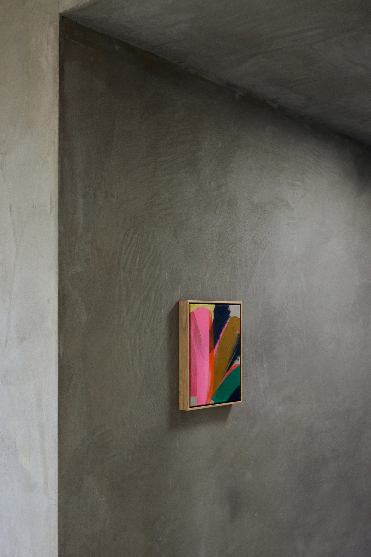 Framed artwork, Bright Lights, 25x31cm