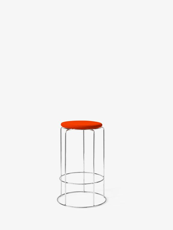 Wire Counter Stool VP15 - Mirror Polished Steel