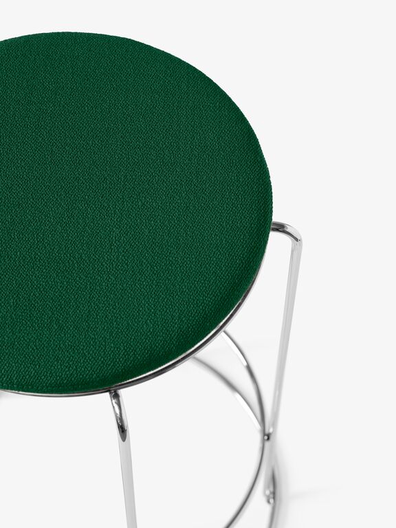 Wire Counter Stool VP15 - Mirror Polished Steel
