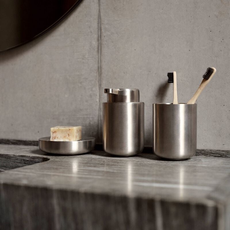 Zone Ume Toothbrush Mug - Steel
