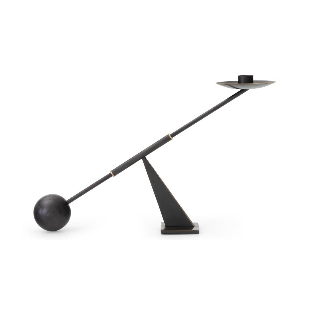 Suport de lumânare Interconnect Mic - Bronzed Brass