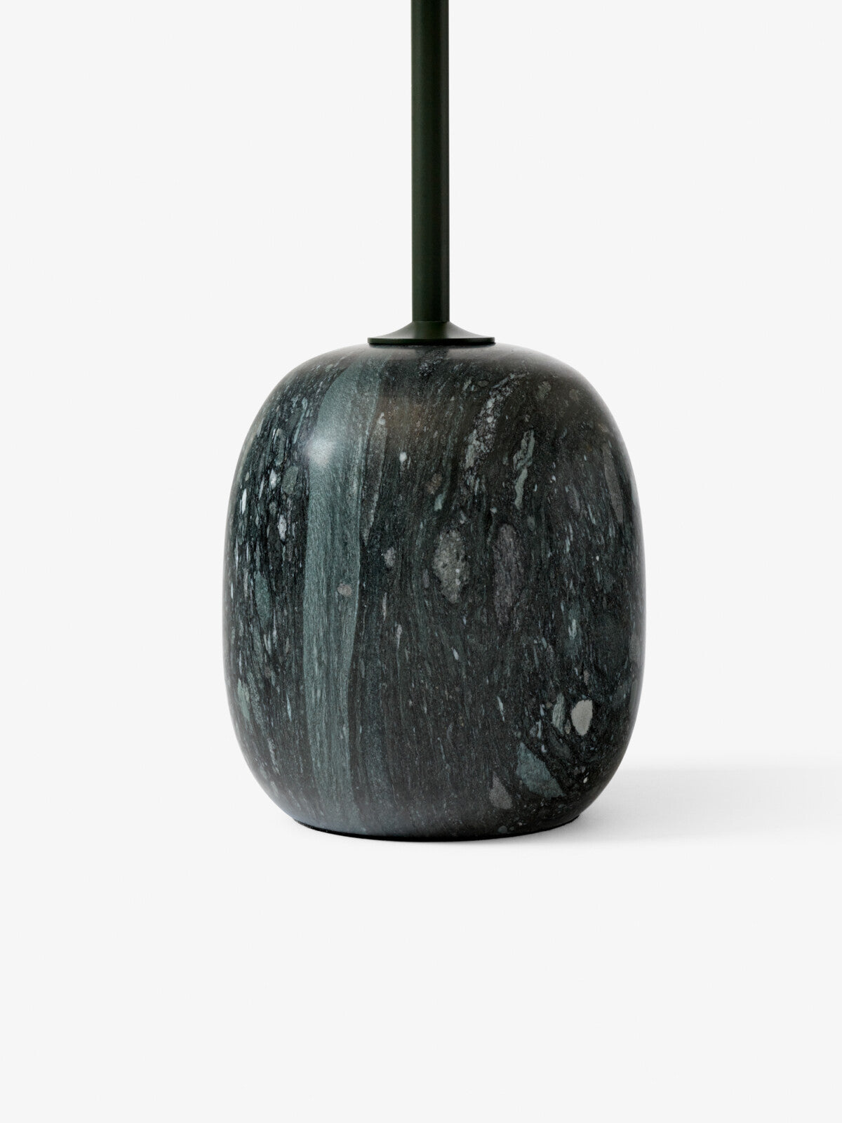 Lato Side Table LN9 Oval - Deep Green & Verde Grigio Marble