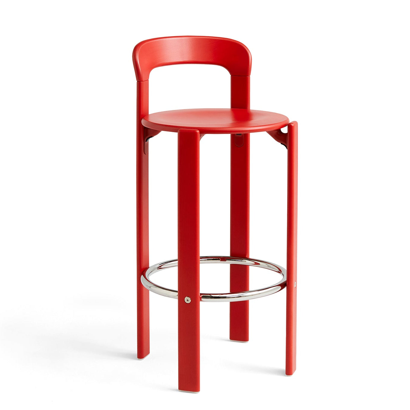 Rey Bar Stool H75 - Scarlet Red