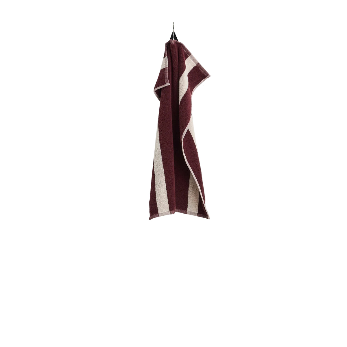 Stripe Towel - Burgundy