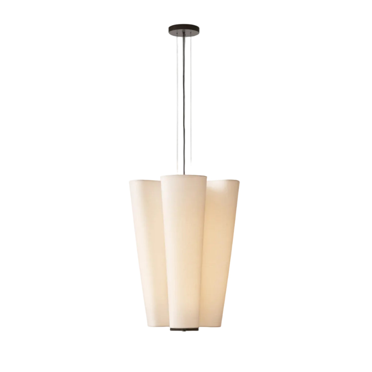 Bella SC115 Chandelier - Bronzed & Soft Canvas