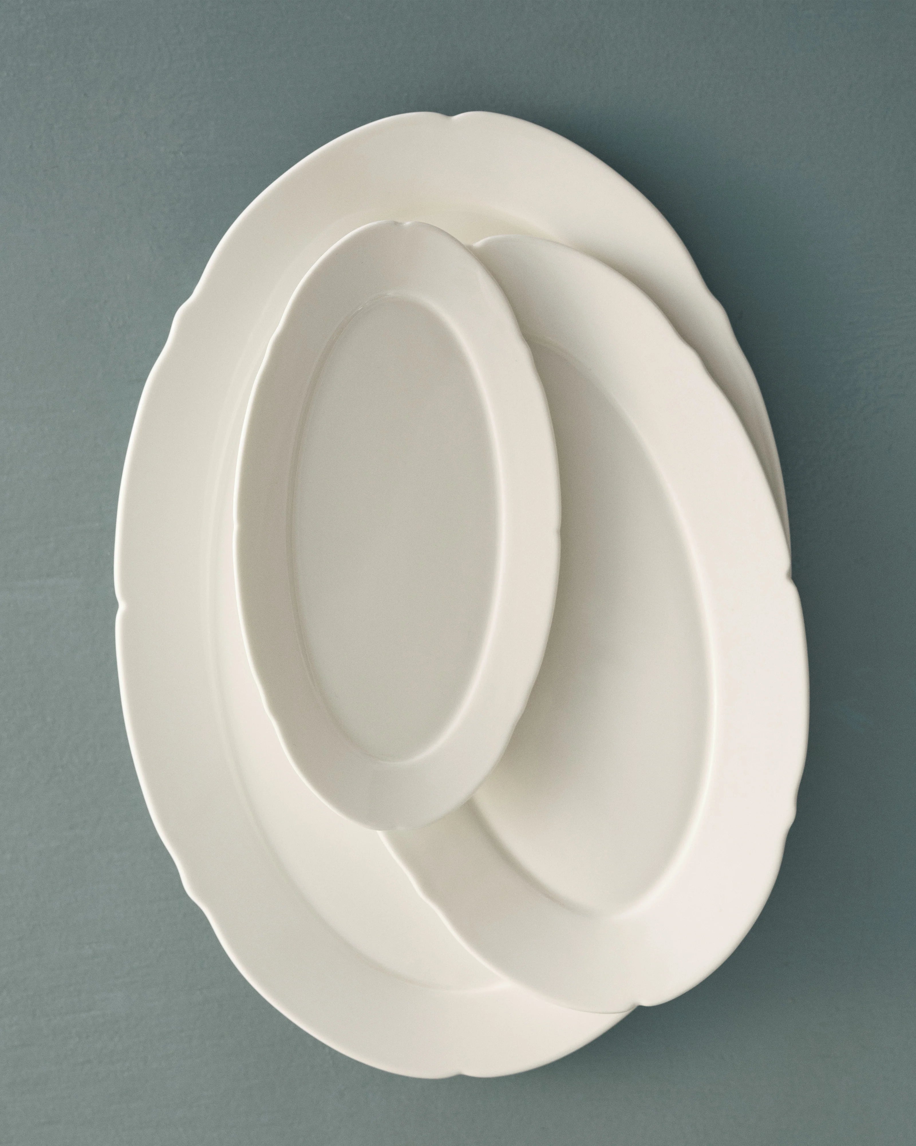 Farfurie Silhouette ovala L30 cm - Set de 4