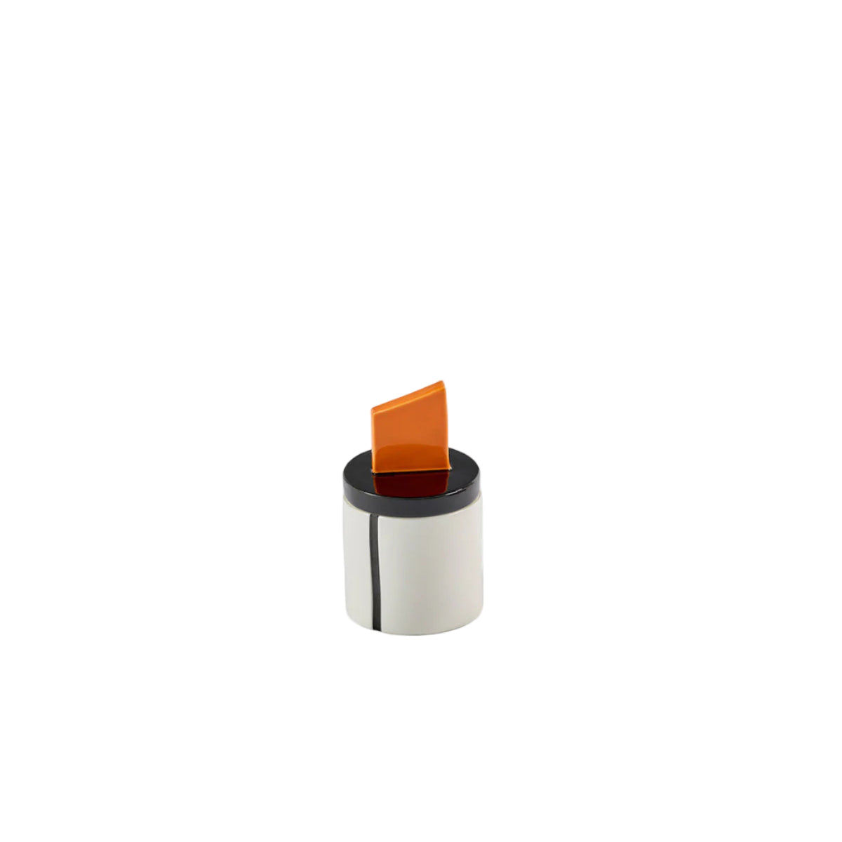 Scented candle S- black - orange Candela 02