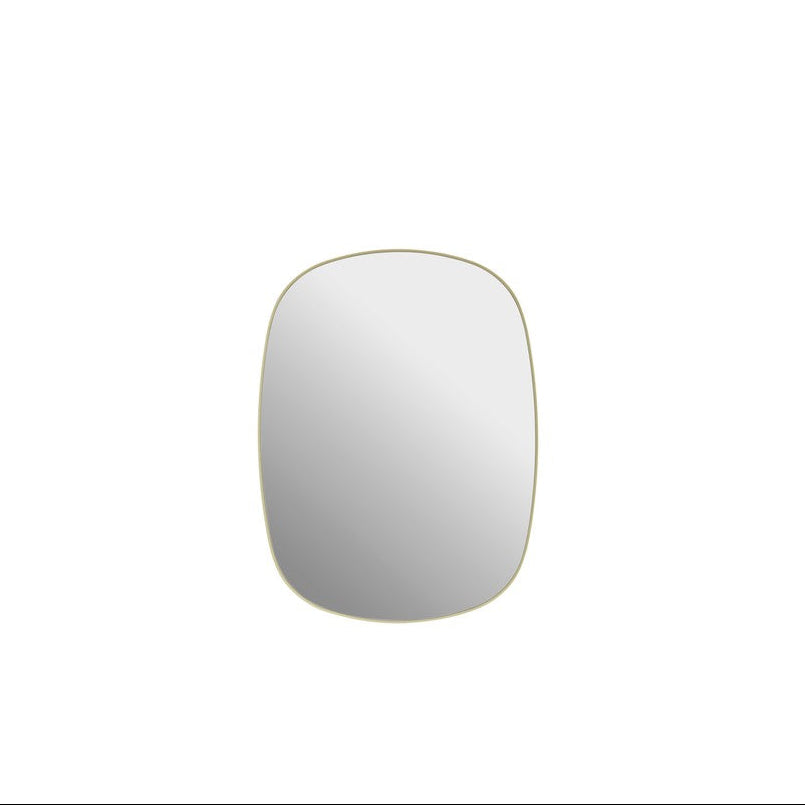 Oglindă Framed mică - Galben deschis, Transparent