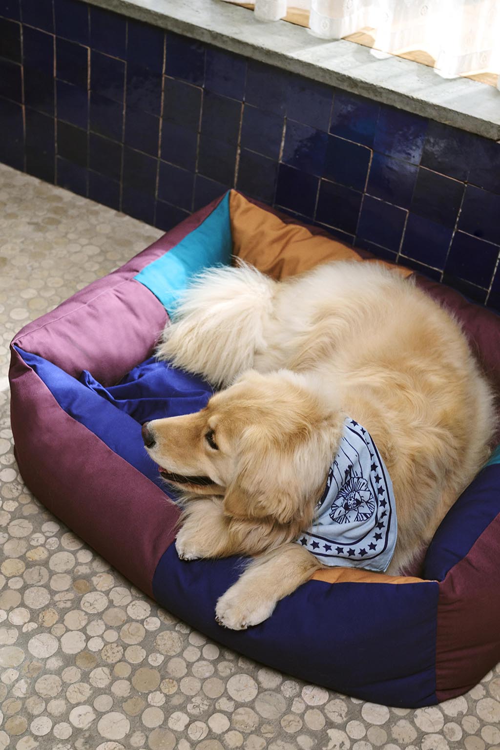 HAY Dogs Bed - Large - Burgundy, Green