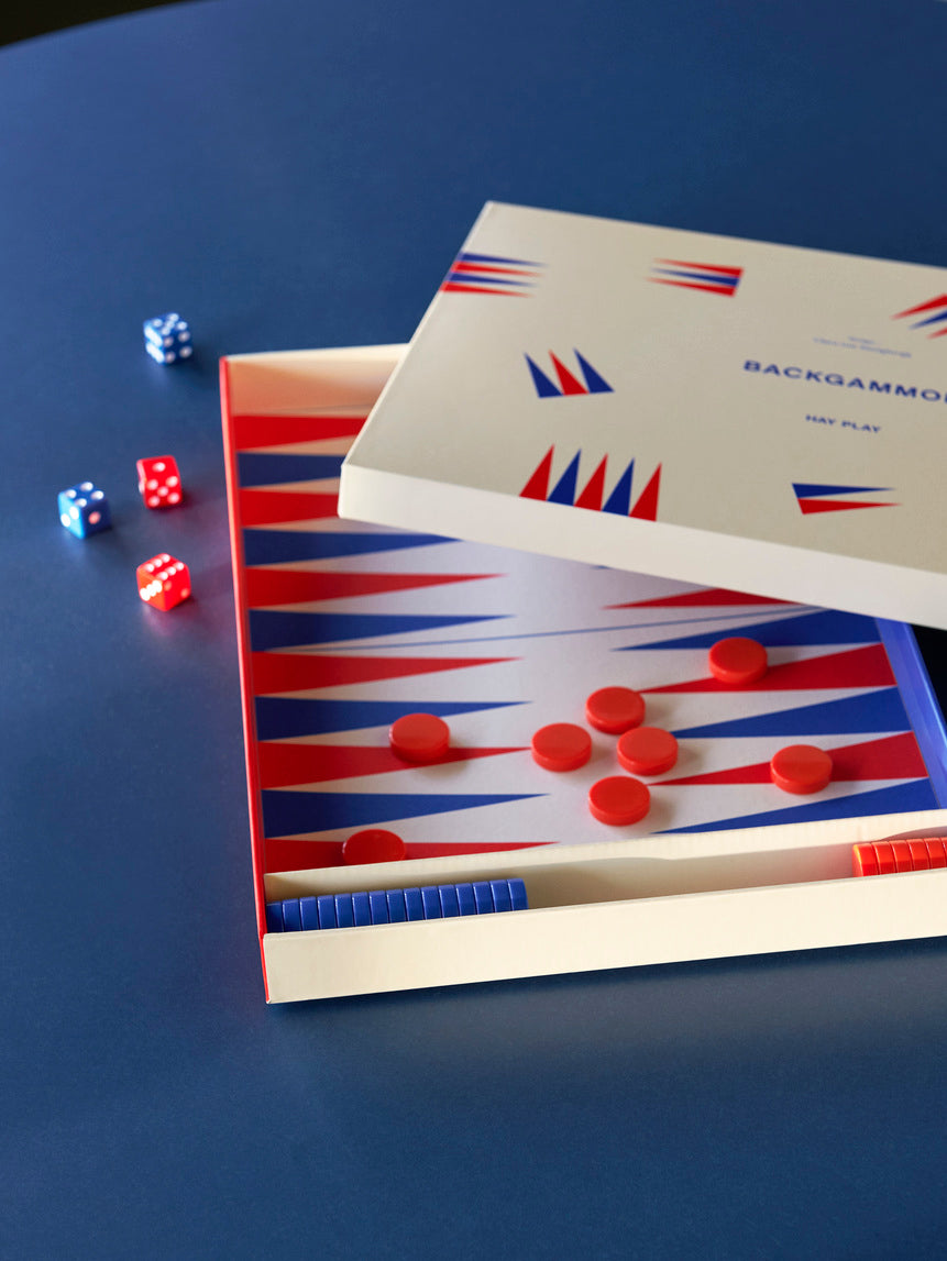 HAY PLAY - Backgammon-Off-white