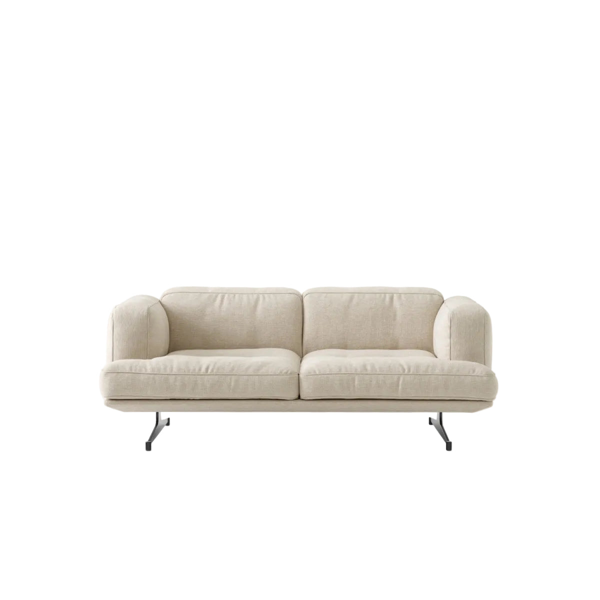 Inland AV22 Sofa - 2 seater - Chrome legs