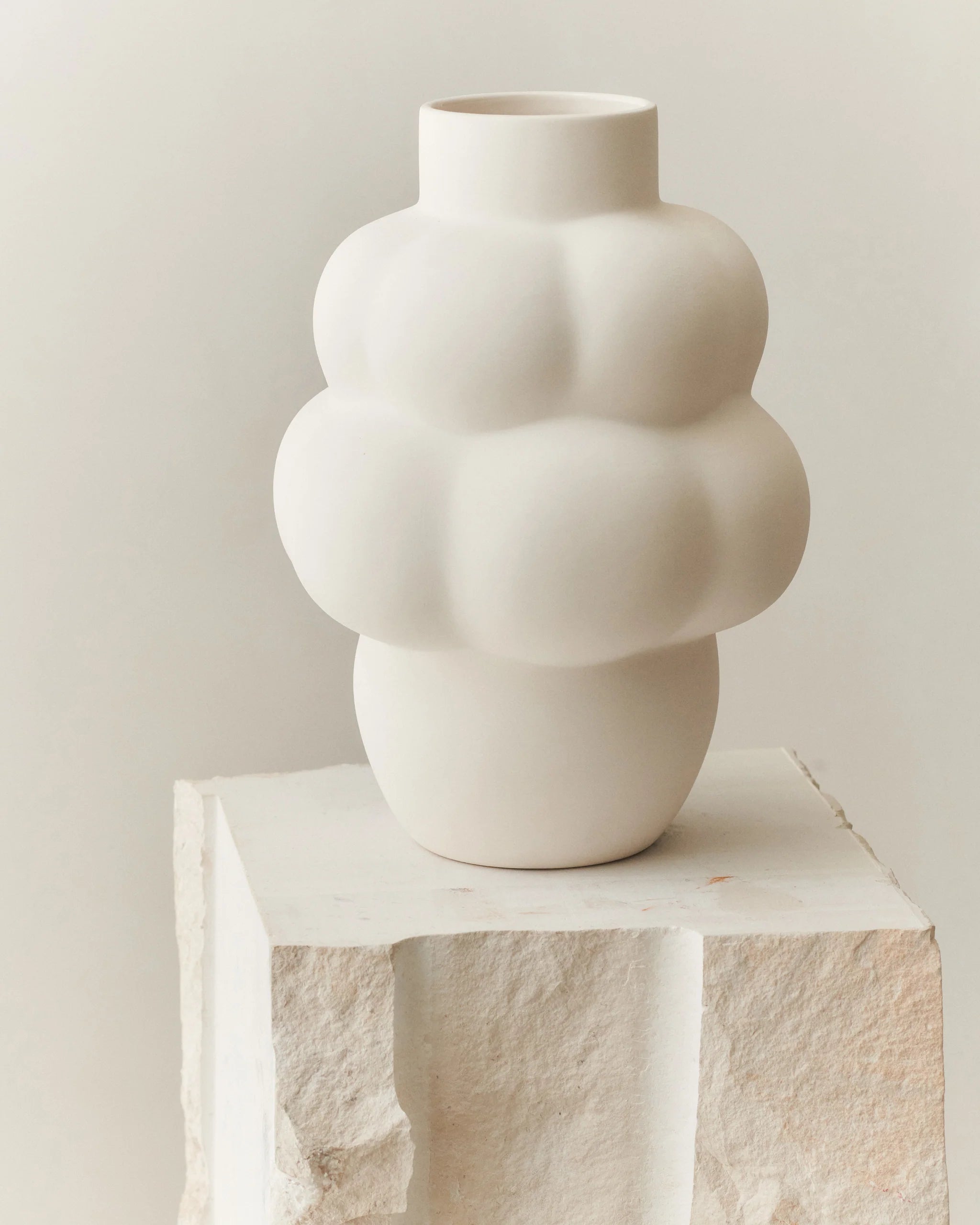 Vaza Ceramic Balloon 04 Grand - Raw White