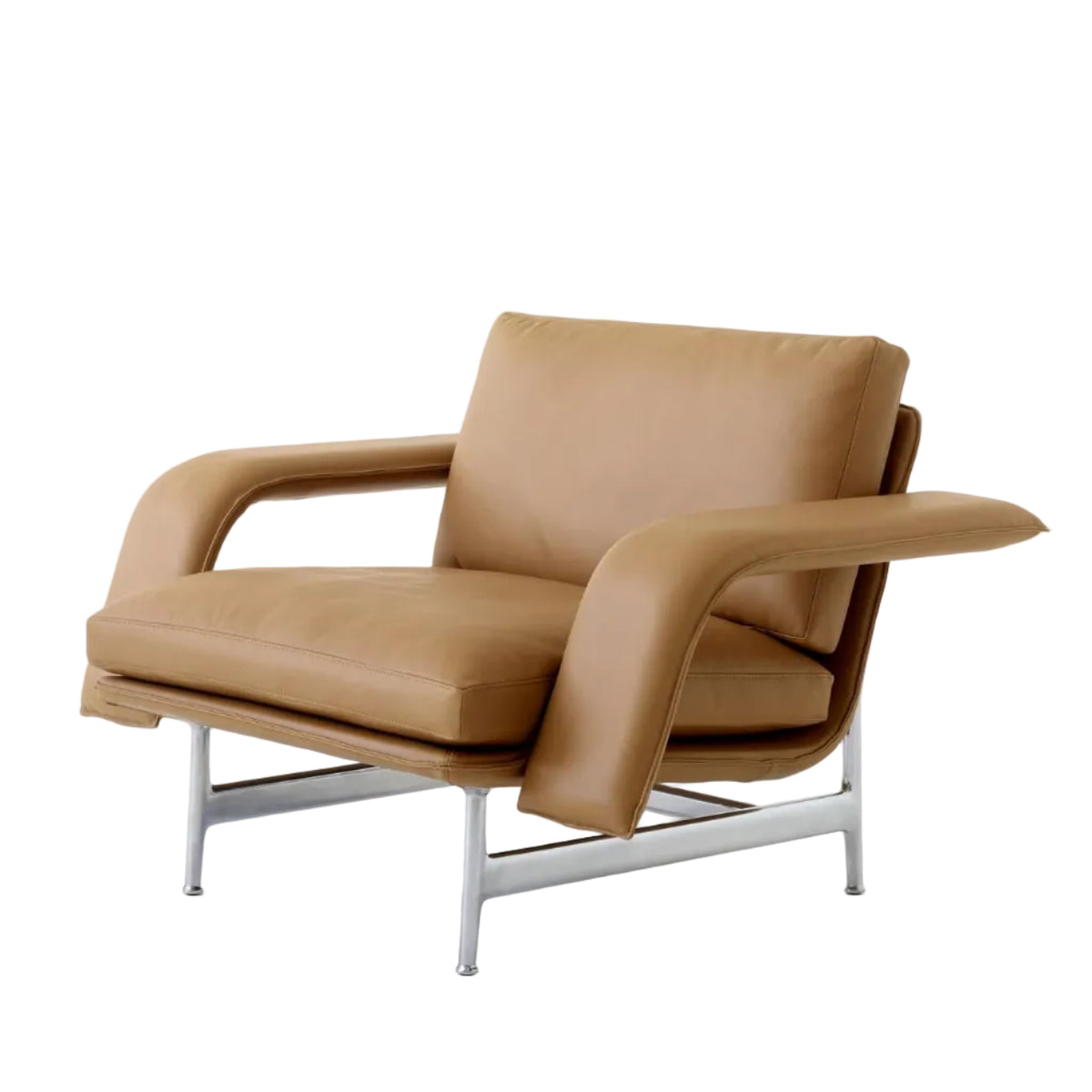 Meantime AV29 Lounge Chair - Polished Aluminium legs