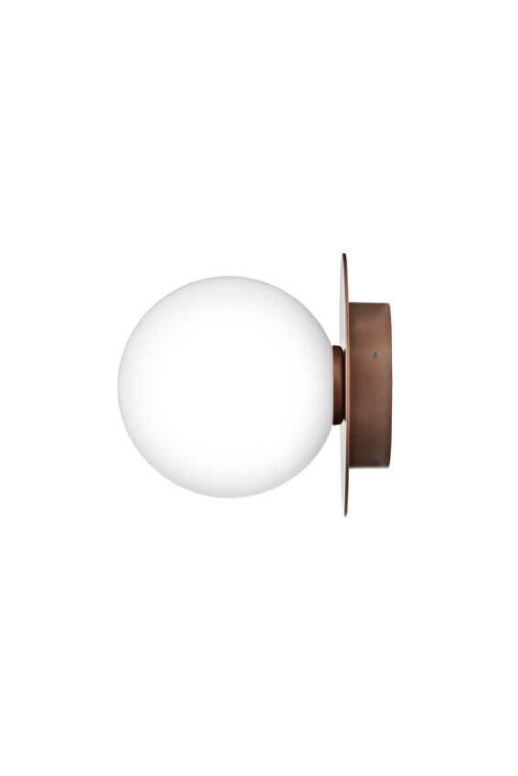 Aplica / Plafoniera de Exterior Liila 1 - Dark Bronze - Opal White