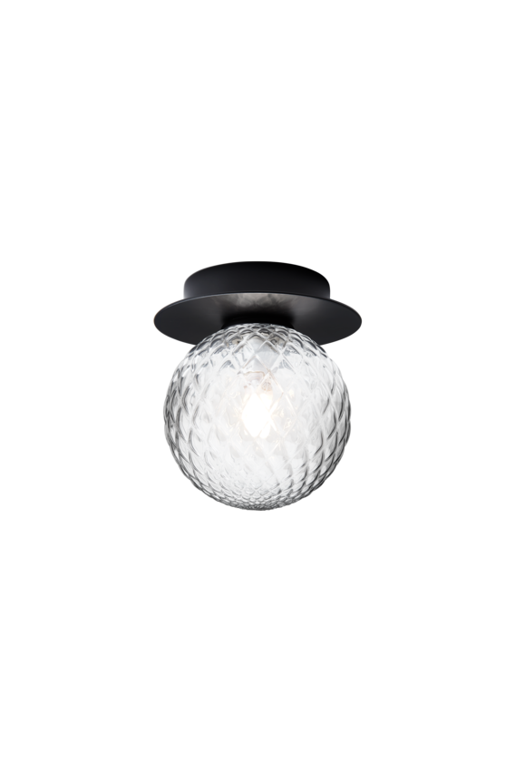 Aplica / Plafoniera Liila 1 - Black - Optic Clear
