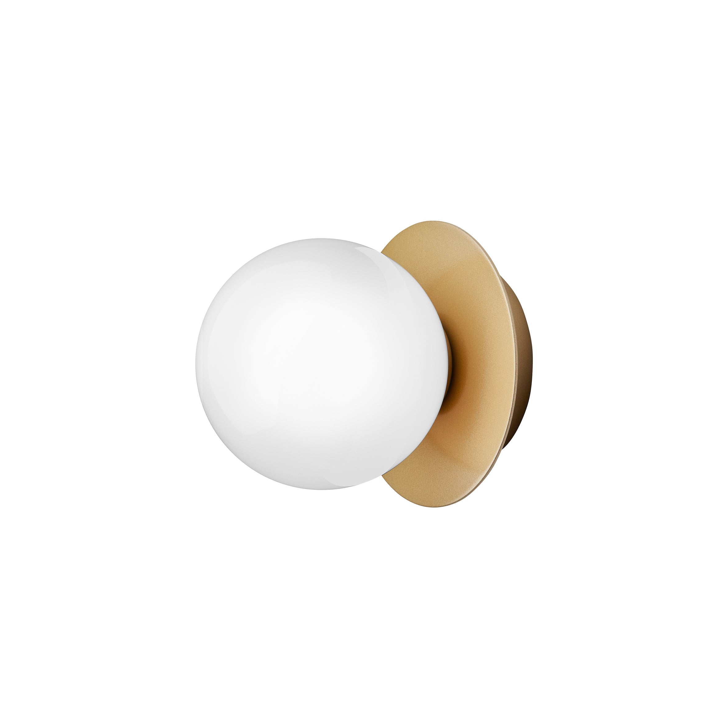 Aplica / Plafoniera Liila 1 - Nordic Gold - Opal White
