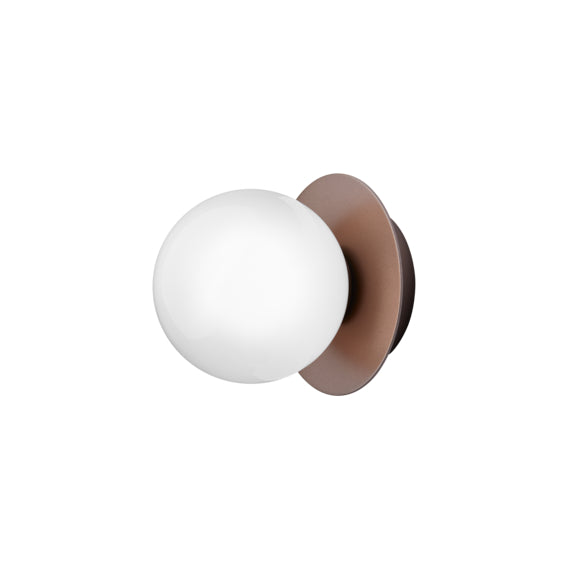 Aplica / Plafoniera Liila 1 - Dark Bronze - Opal White