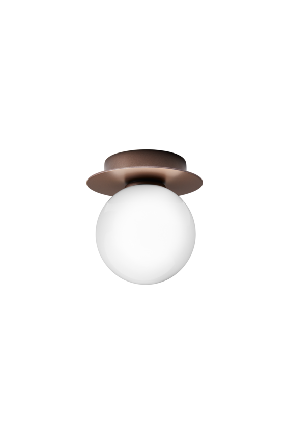 Aplica / Plafoniera Liila 1 - Dark Bronze - Opal White