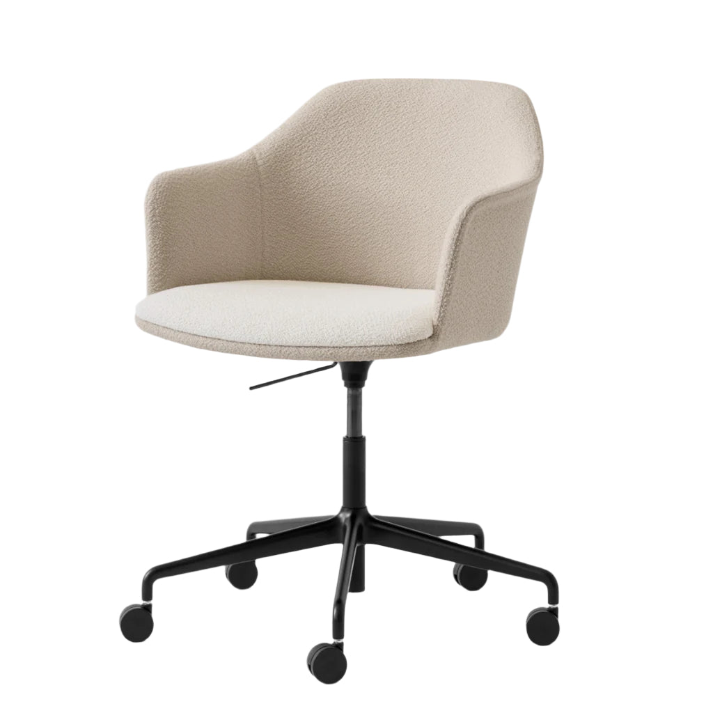 Rely Meeting Chair HW57 - 5-Star Base, Gas lift, Castors - Full Upholstered With Seat Upholstered - Mixed Upholstery