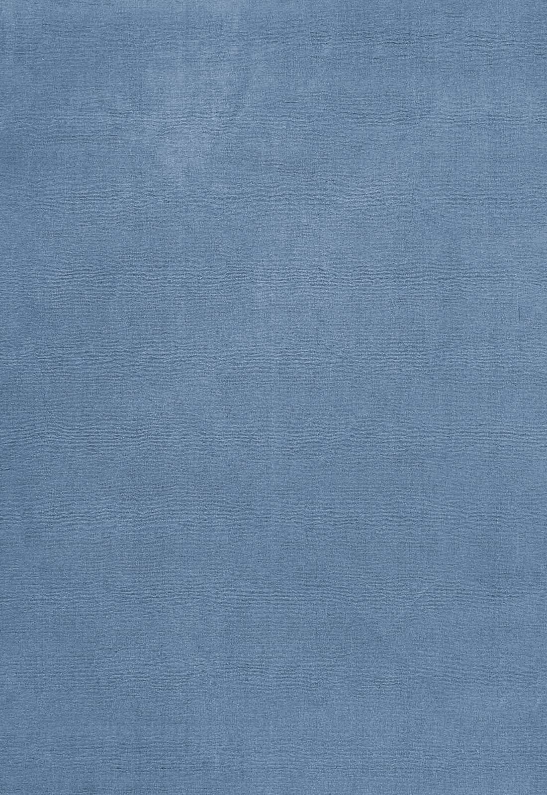Solid Wool Rug - Cornflower Blue