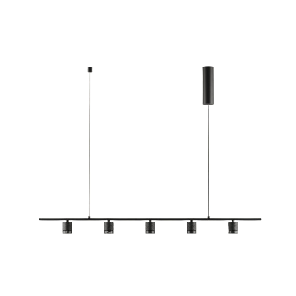Corp de iluminat suspendat Tea - Negru / marmura neagra