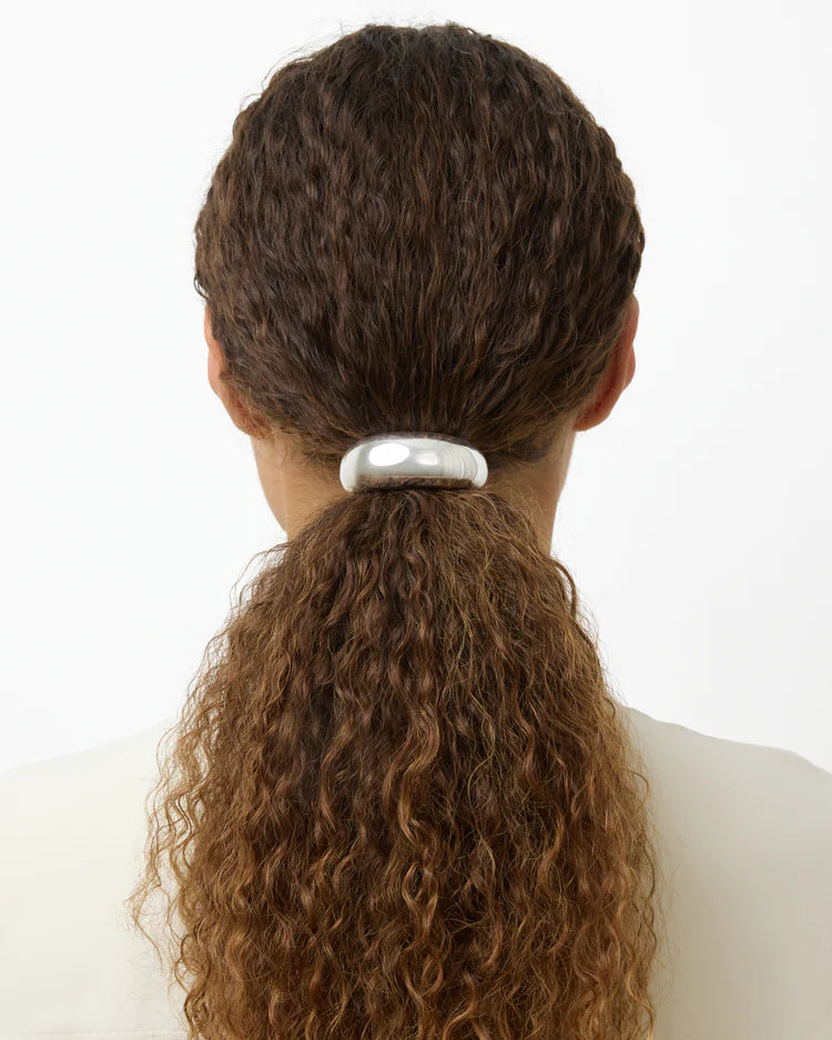 The Thea Hair Tie - silver