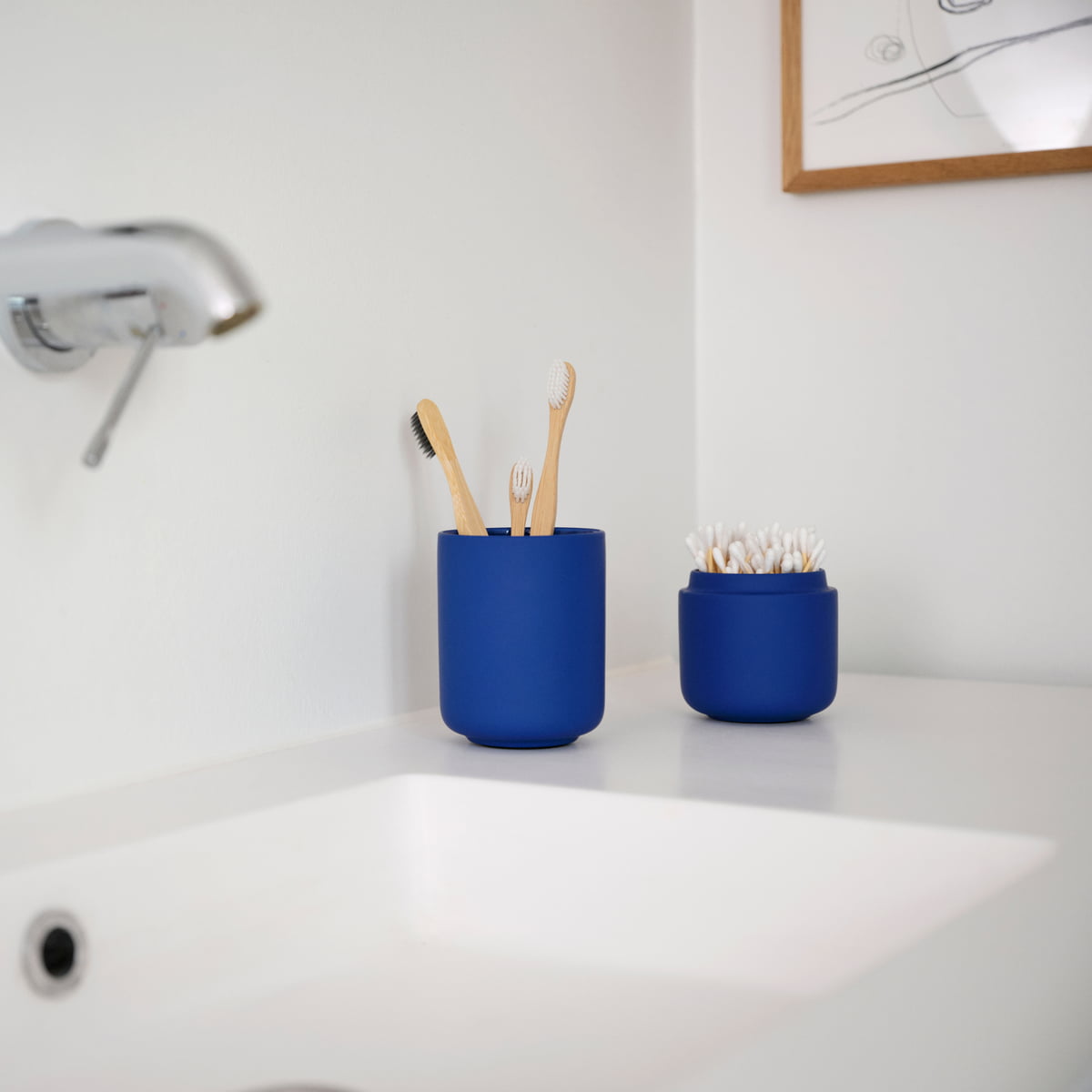 Zone Ume Jar with Lid - Indigo Blue