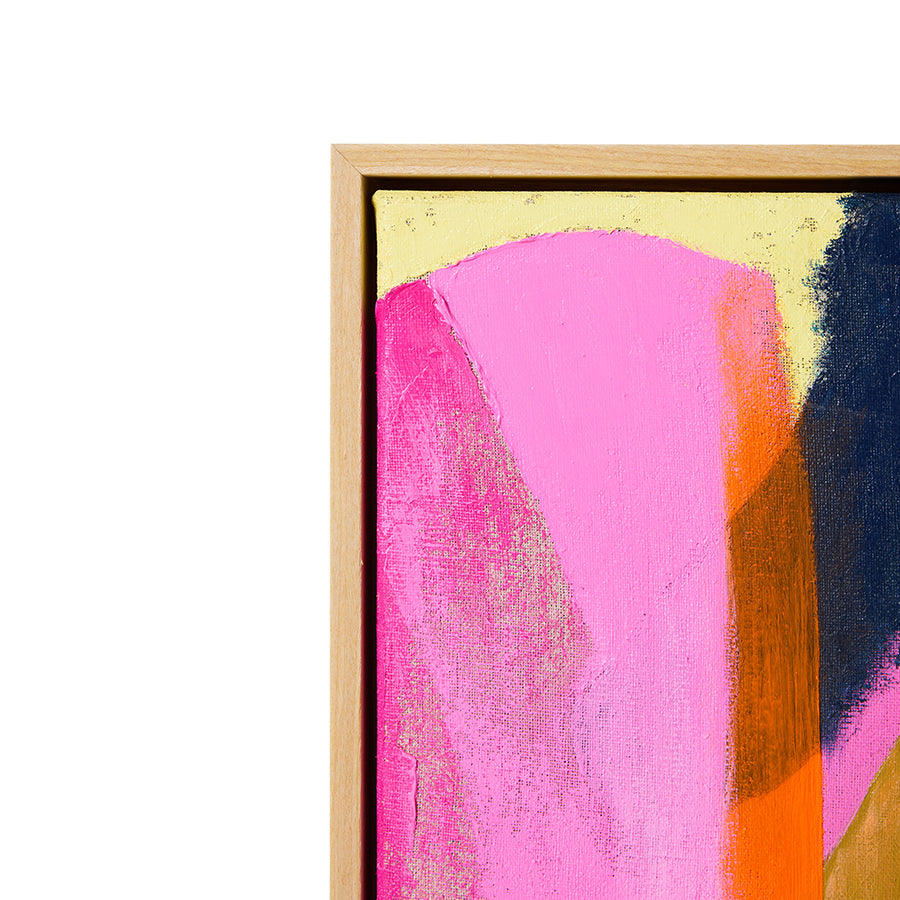 Framed artwork, Bright Lights, 25x31cm