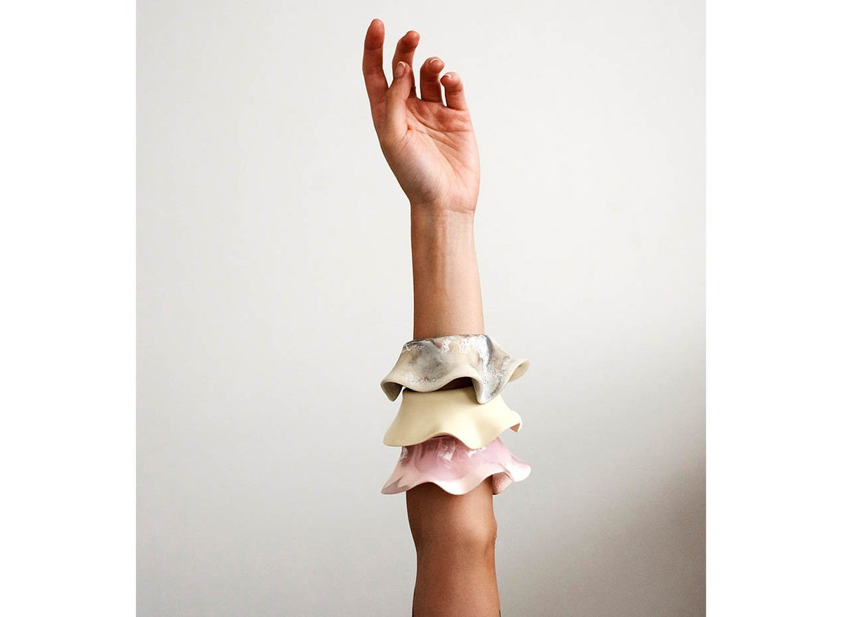 Orchid Bangle - Sandy Pearl
