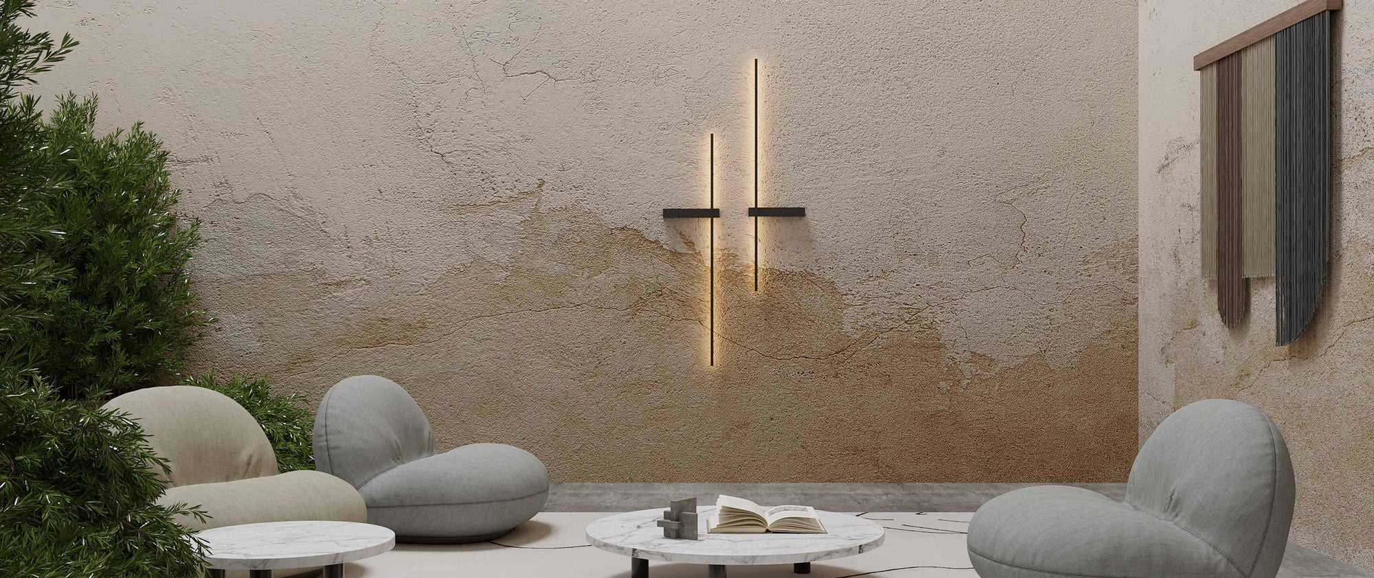 Rut Wall Lamp - Matte Black