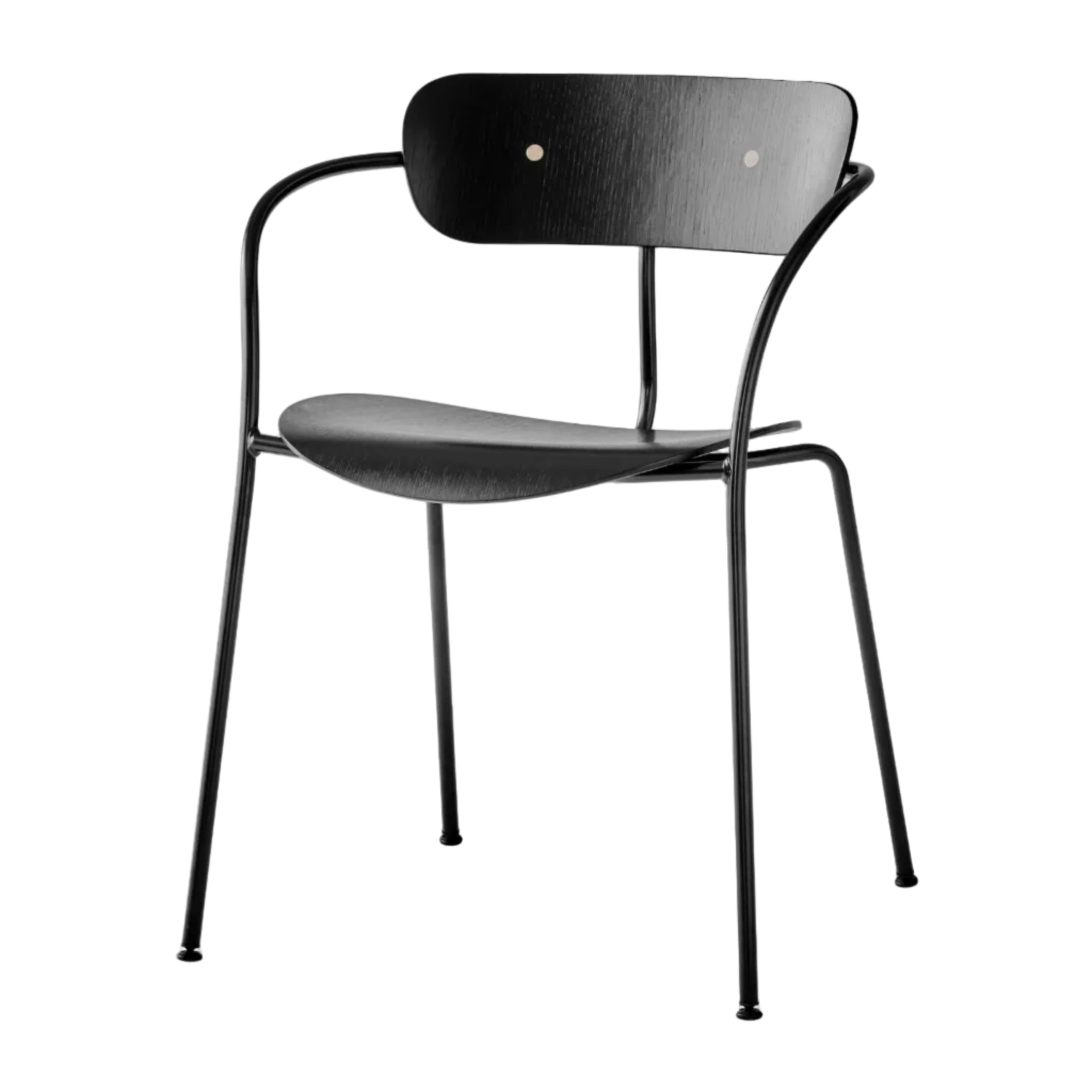 Scaun Pavilion AV2 - Black Lacquered Oak