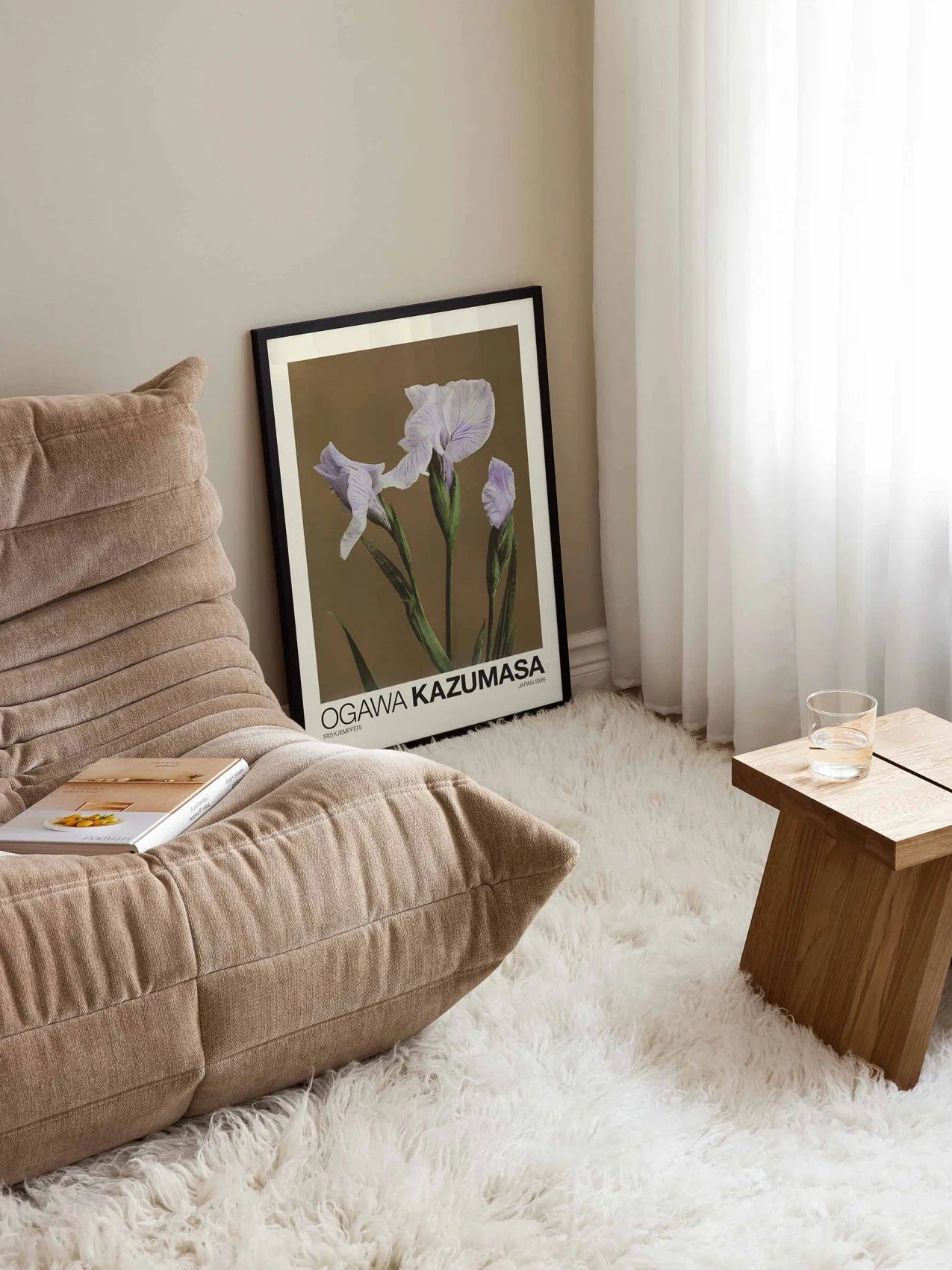 Poster Iris Kæmpferi by Ogawa Kazumasa