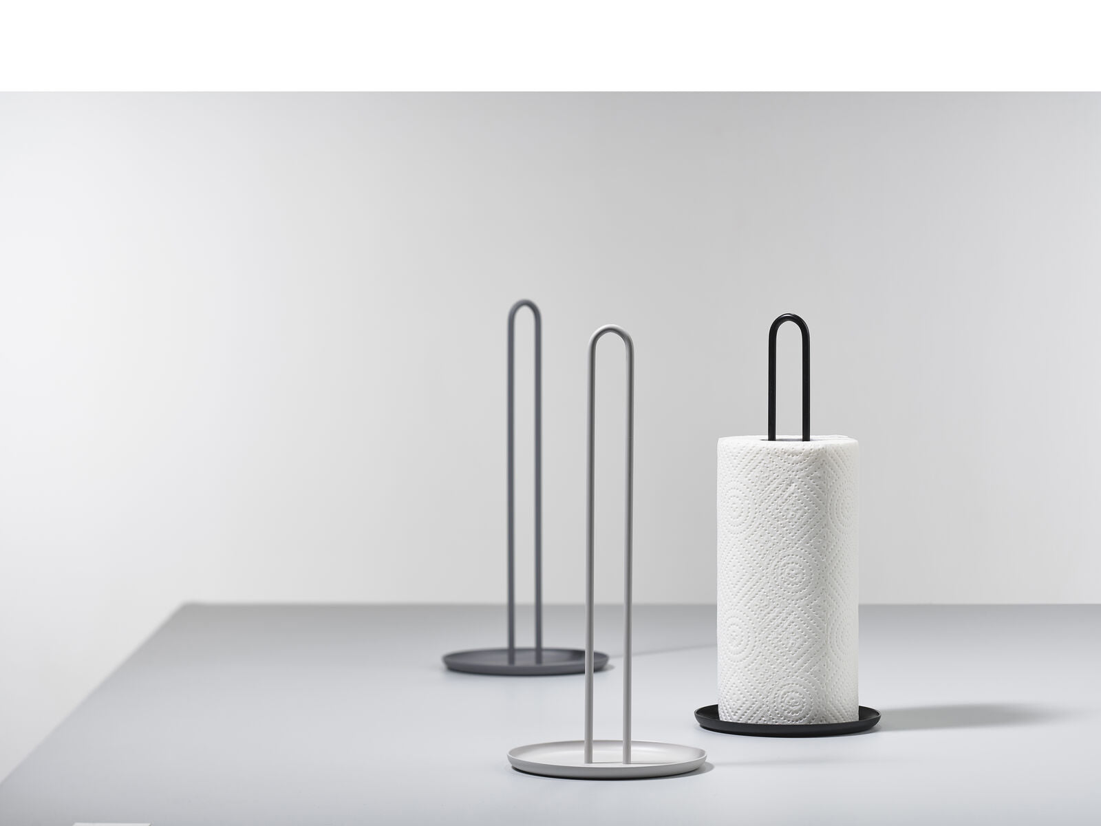 Singles Kitchen Roll Holder - Black