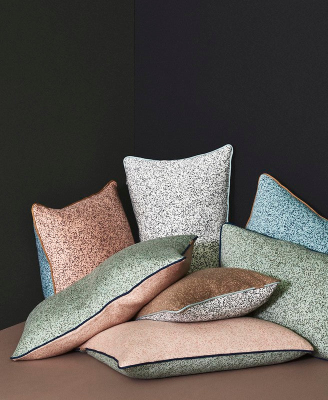 Taro Cushion - Pale Blue / Peach