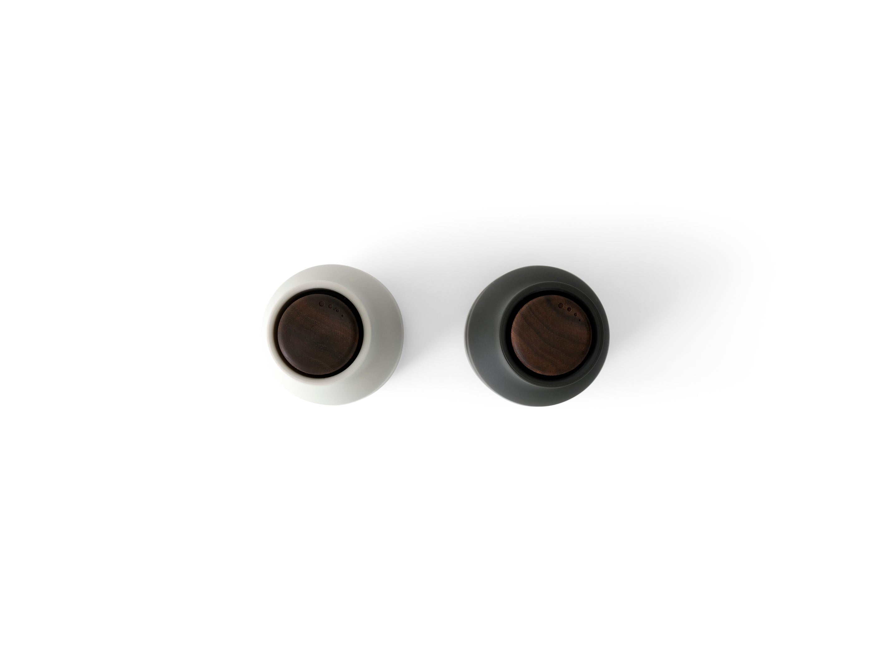 Bottle Grinder, 2-Piece - Carbon / Ash with walnut lid