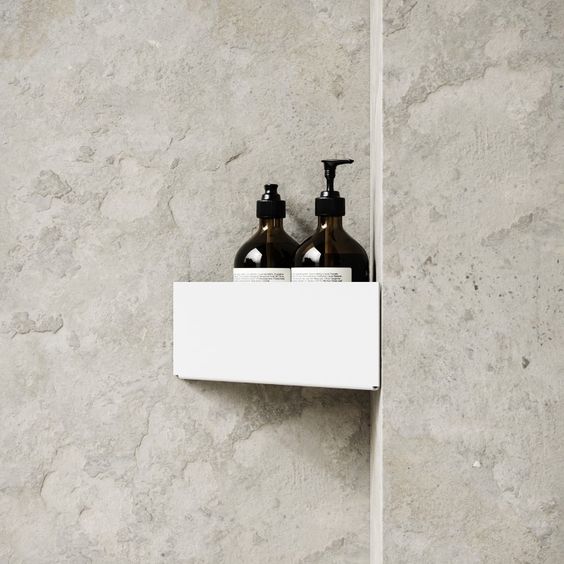 Bath Shelf Corner - White