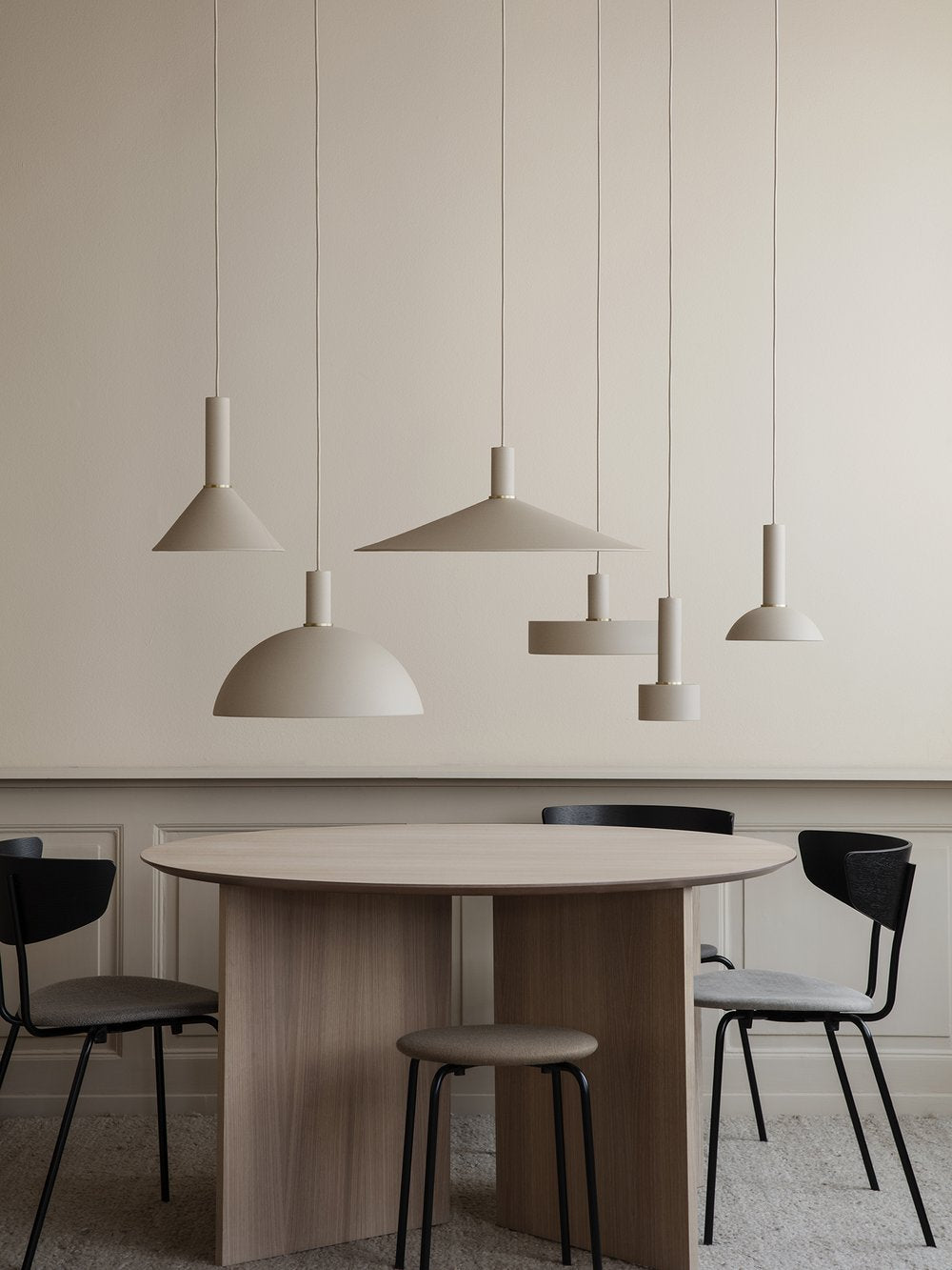 Corp de iluminat suspendat Dome Shade High Socket - cașmir