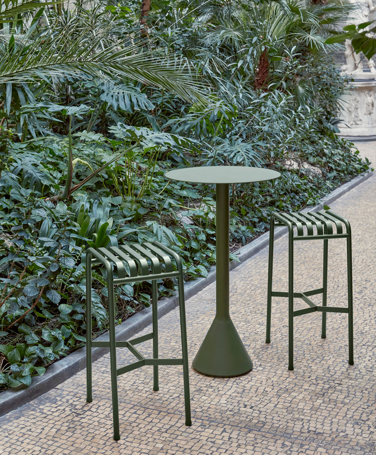 Scaun de bar Palissade - Oliv