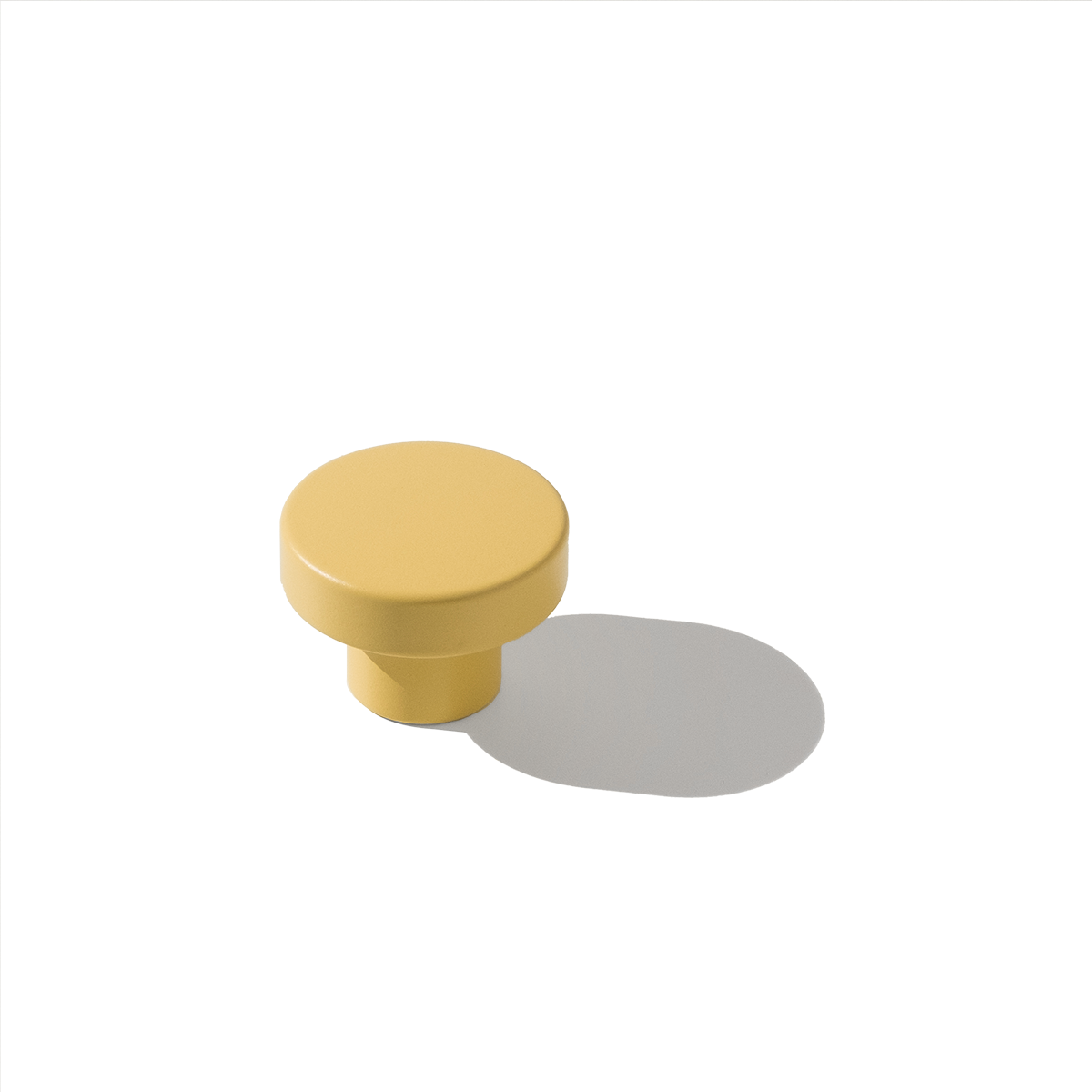 Knob Circular Yellow
