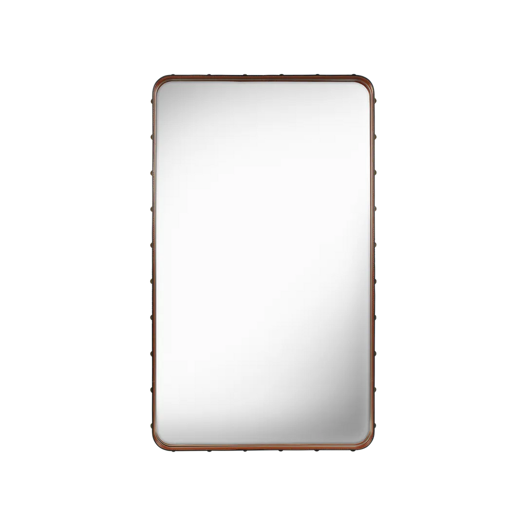 Oglindă Adnet Rectangular - Tan Leather