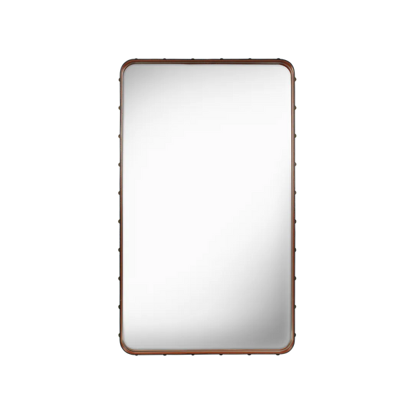 Oglindă Adnet Rectangular - Tan Leather