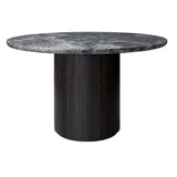Masă De Dining Moon Rotundă - Grey Emperador Marble