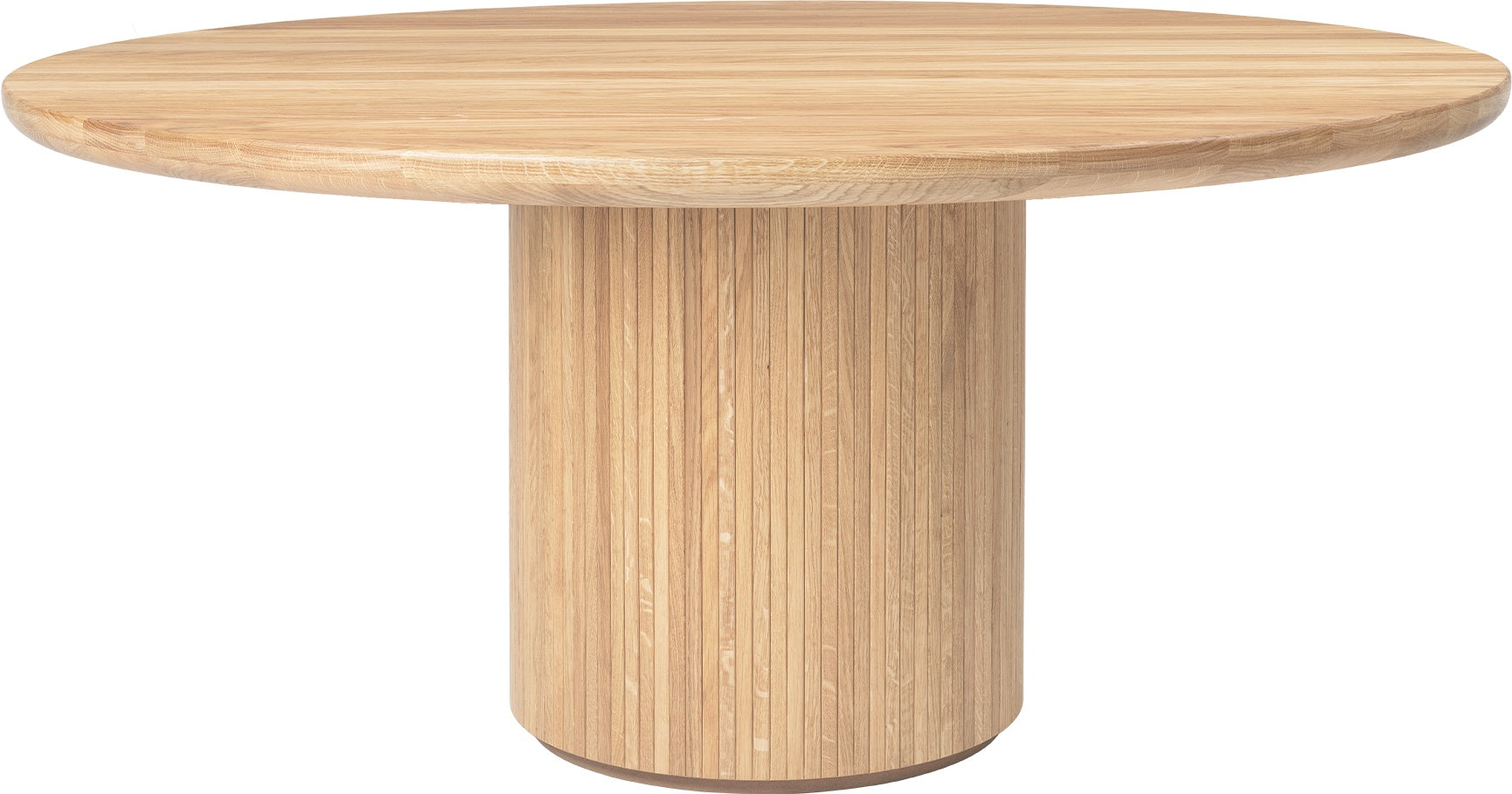 Moon Dining Table Round - Solid Oak Soap Treated
