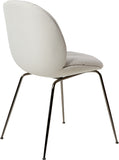 Beetle Soft Dining Chair - Fully Upholstered, Conic base
