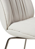 Beetle Soft Dining Chair - Fully Upholstered, Conic base