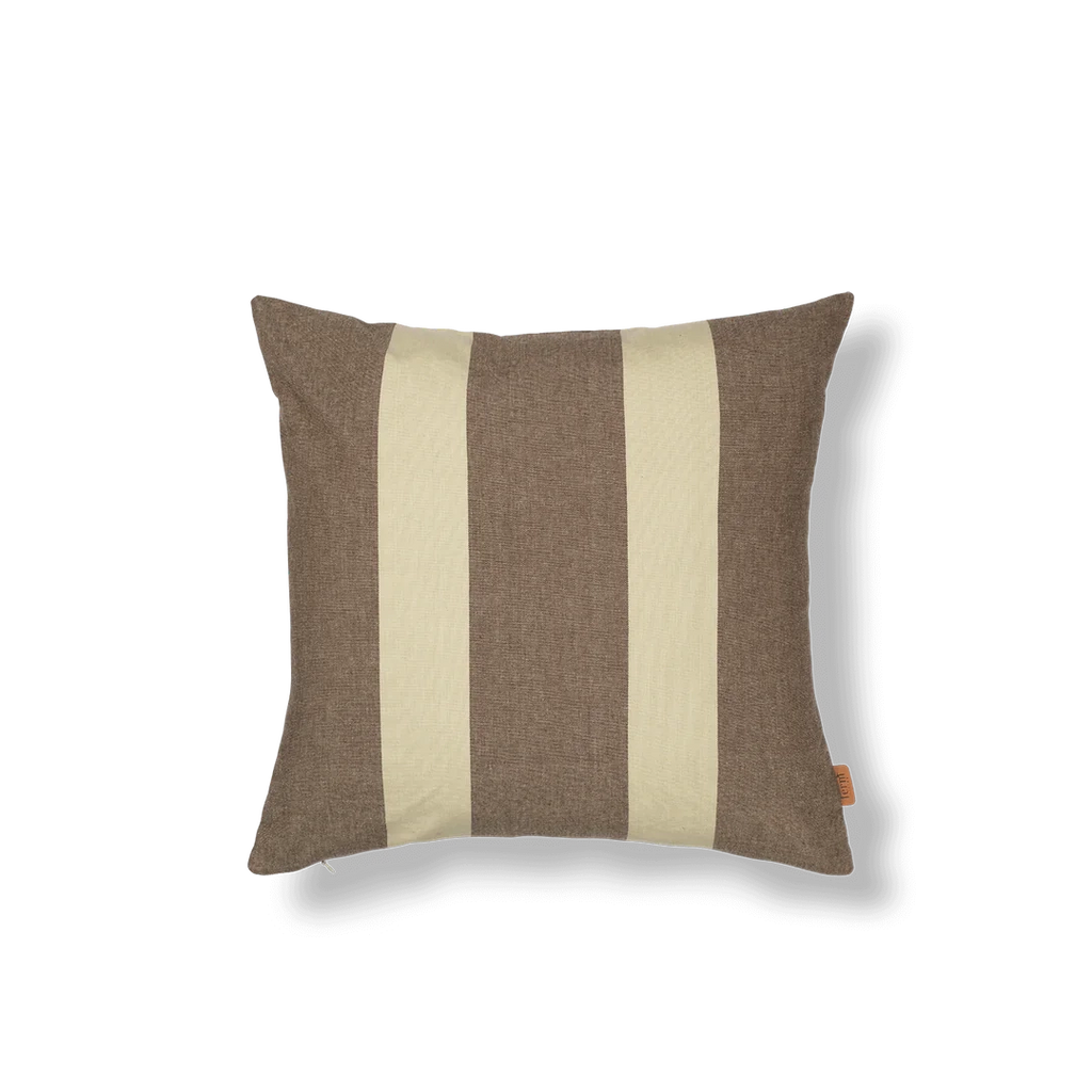 Strand Outdoor Cushion Cover - Carob Brown/Parchment